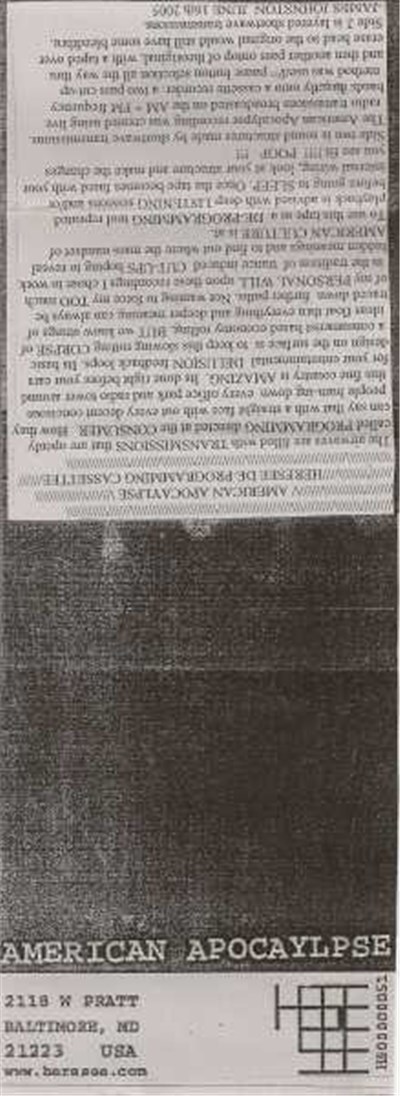 American Apocalypse - Heresee De-Programming Cassette download mp3 flac