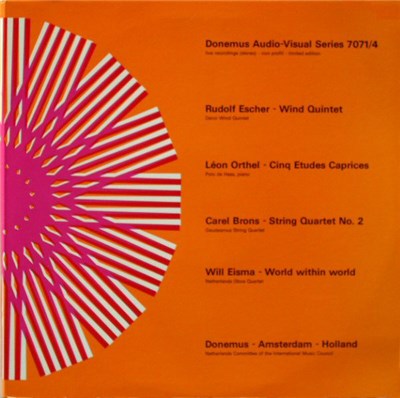 Rudolf Escher / Léon Orthel / Carel Brons / Will Eisma - Wind Quintet / Cinq Etudes Caprices / String Quartet No. 2 / World Within World download mp3 flac