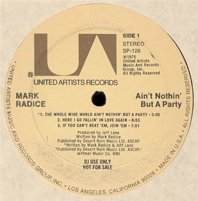 Mark Radice - Ain't Nothin' But A Party download mp3 flac
