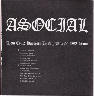 Asocial - "How Could Hardcore Be Any Worse" 1982 Demo download mp3 flac