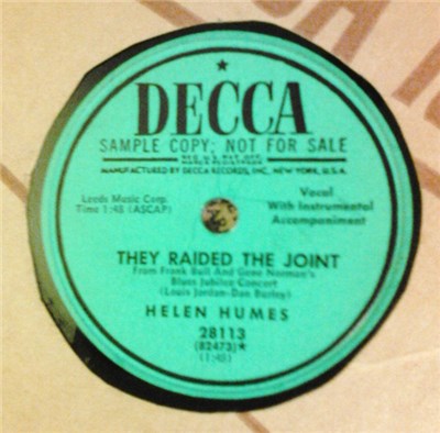Helen Humes - They Raided The Joint / Loud Talkin' Woman download mp3 flac