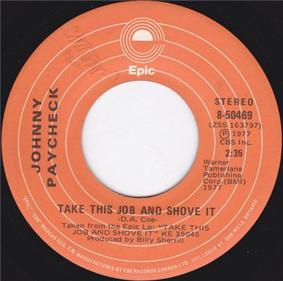 Johnny Paycheck - Take This Job And Shove It / Colorado Kool-Aid download mp3 flac