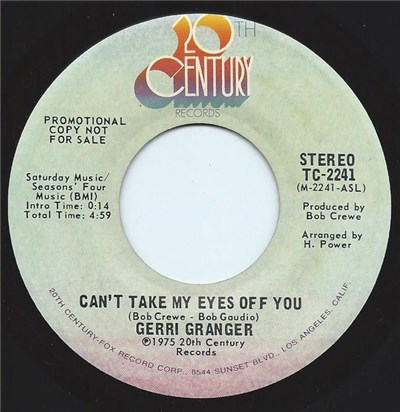 Gerri Granger - Can't Take My Eyes Off You download mp3 flac