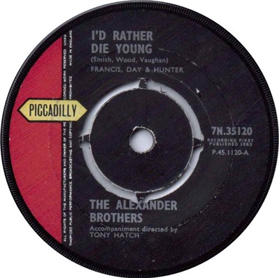 The Alexander Brothers - I'd Rather Die Young download mp3 flac