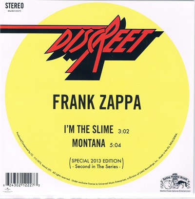 Frank Zappa - I'm The Slime / Montana download mp3 flac