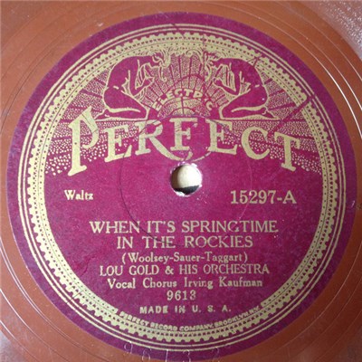 Lou Gold & His Orchestra - When It's Springtime In The Rockies / Dark Eyes download mp3 flac