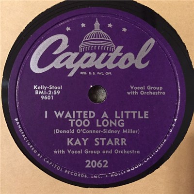 Kay Starr - I Waited A Little Too Long / (Ho Ho Ha Ha) Me Too download mp3 flac