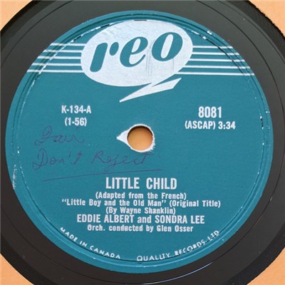 Eddie Albert & Sondra Lee - Little Child / Jenny Kissed Me download mp3 flac