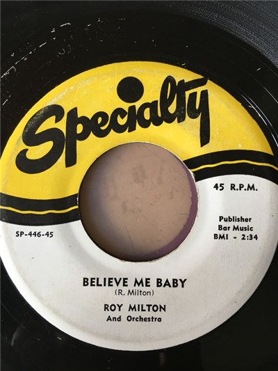 Roy Milton And Orchestra - Believe Me Baby download mp3 flac