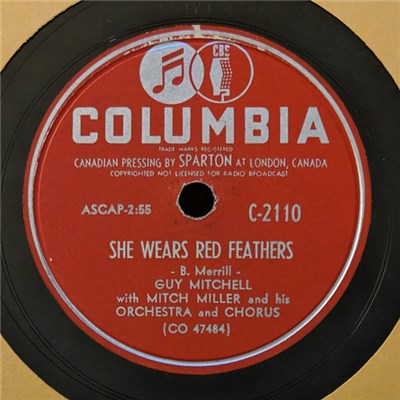 Guy Mitchell - She Wears Red Feathers / Pretty Little Black-Eyed Susie download mp3 flac