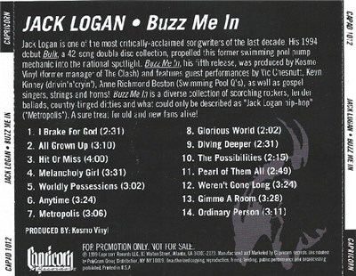Jack Logan - Buzz Me In download mp3 flac