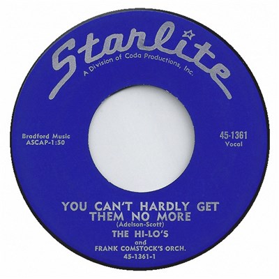 The Hi-Lo's And Frank Comstock's Orch. - You Can't Hardly Get Them No More download mp3 flac