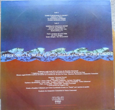 Lucio Dalla - Come E' Profondo Il Mare download mp3 flac
