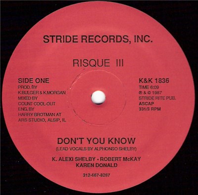 Risque III - Don't You Know / Tropic Zone download mp3 flac