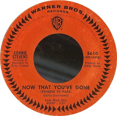 Connie Stevens - Now That You've Gone (Puisque Tu Pars) download mp3 flac