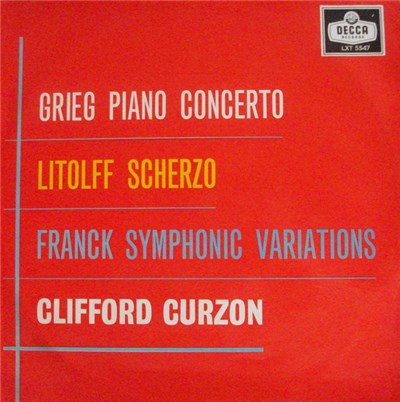 Grieg, Litolff, Franck, Clifford Curzon - Piano Concerto / Scherzo / Symphonic Variations download mp3 flac