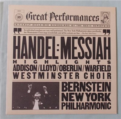 Georg Friedrich Händel, Leonard Bernstein / The New York Philharmonic Orchestra - Highlights From Handel's Messiah download mp3 flac