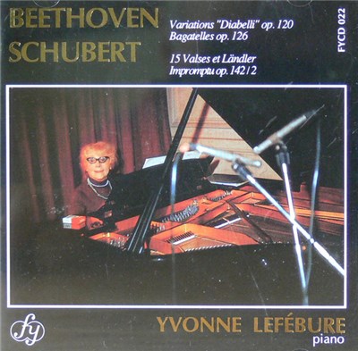 Yvonne Lefébure / Beethoven, Schubert - Beethoven: Variation "Diabelli" Op 120, Bagatelles Op 126 / Schubert: 15 Valses Et Länder, Impromptu Op 142/2 download mp3 flac