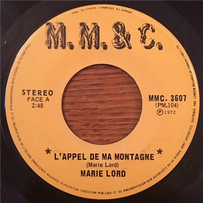 Marie Lord - L'Appel De Ma Montagne / Si L'On M'Aime Qu'Une Fois download mp3 flac