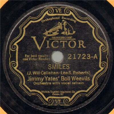 Jimmy Yates' Boll Weevils - Smiles / Shoo Fly download mp3 flac
