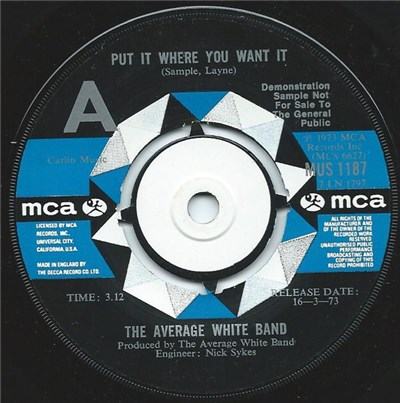 The Average White Band - Put It Where You Want It download mp3 flac