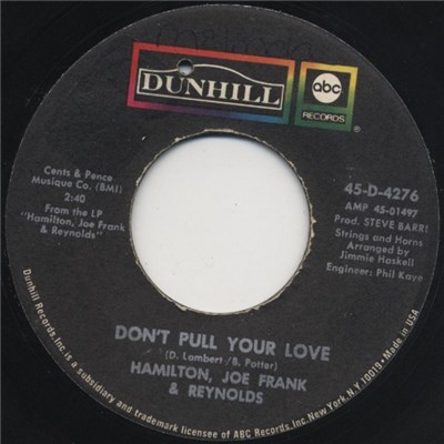 Hamilton, Joe Frank & Reynolds - Don't Pull Your Love download mp3 flac