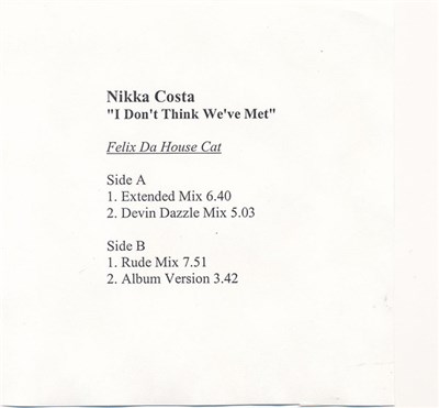 Nikka Costa - I Don't Think We've Met download mp3 flac