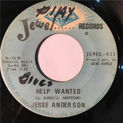 Jesse Anderson - Help Wanted / Send Me Some Loving C.O.D. download mp3 flac