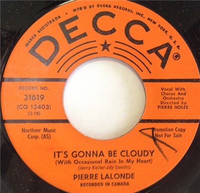 Pierre Lalonde - It's Gonna Be Cloudy download mp3 flac