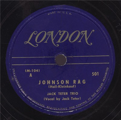 Jack Teter Trio - Johnson Rag / Back Of The Yards download mp3 flac