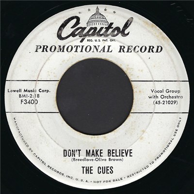 The Cues - Don't Make Believe / Destination Twenty-One Hundred And Sixty-Five download mp3 flac
