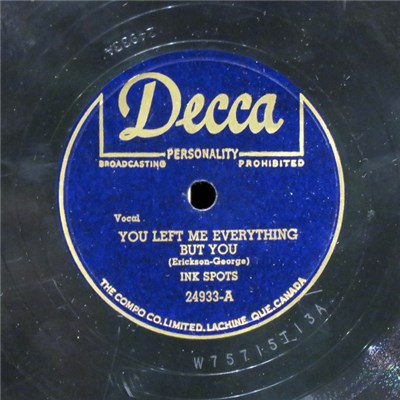 Ink Spots - You Left Me Everything But You / My Reward download mp3 flac