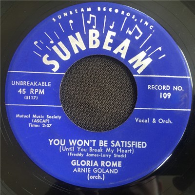 Gloria Rome - You Won't Be Satisfied (Until You Break My Heart) / Competition download mp3 flac