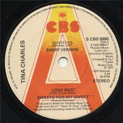 Tina Charles - Love Bug / Sweets For My Sweet download mp3 flac