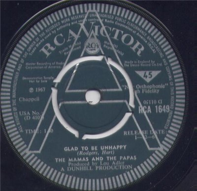 The Mamas & The Papas - Glad To Be Unhappy download mp3 flac
