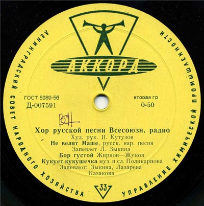 Хор русской песни Всесоюзного радио - Не велят Маше download mp3 flac