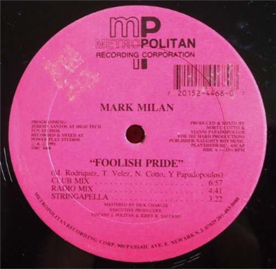 Mark Milan - Foolish Pride download mp3 flac