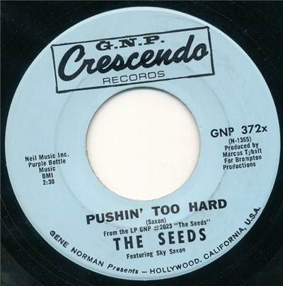 The Seeds Featuring Sky Saxon - Pushin' Too Hard download mp3 flac
