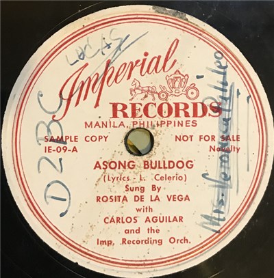 Rosita de La Vega With Carlos Aguilar The Imperial Recording Orch. - Asong Bulldog download mp3 flac