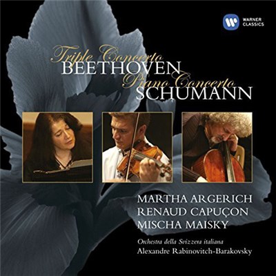 Beethoven, Schumann, Martha Argerich, Renaud Capuçon, Mischa Maisky, Orchestra Della Svizzeria Italiana, Alexandre Rabinovitch-Barakovsky - Triple Concerto; Piano Concerto download mp3 flac