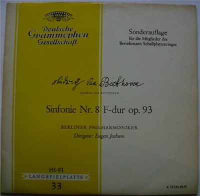 Ludwig van Beethoven / Eugen Jochum / Berliner Philharmoniker - Sinfonie Nr. 8 F-dur Op. 93 download mp3 flac