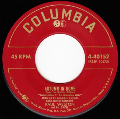 Paul Weston And His Orch. - Autumn In Rome / Indiscretion download mp3 flac