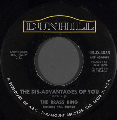 The Brass Ring Featuring Phil Bodner - The Dis-Advantages Of You download mp3 flac