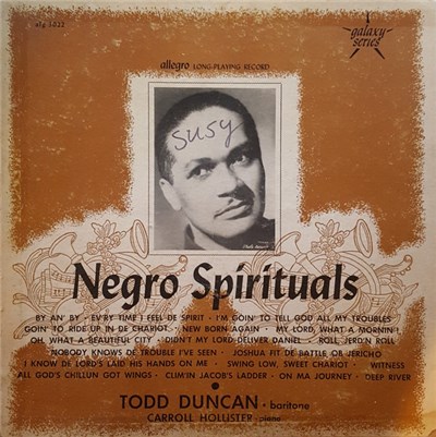 Todd Duncan - Negro Spirituals download mp3 flac