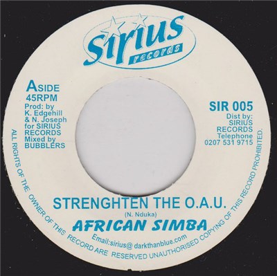 African Simba - Strengthen The O.A.U. download mp3 flac