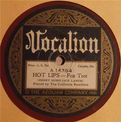 The California Ramblers - Hot Lips / Nobody Lied download mp3 flac