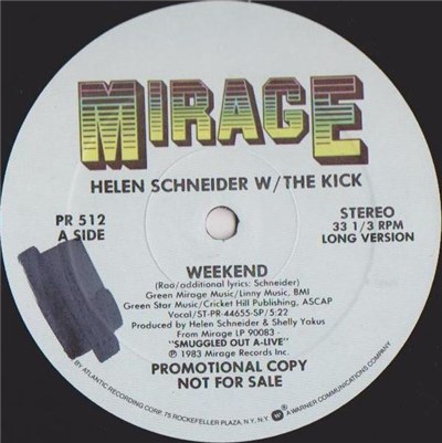 Helen Schneider W/ The Kick - Weekend download mp3 flac