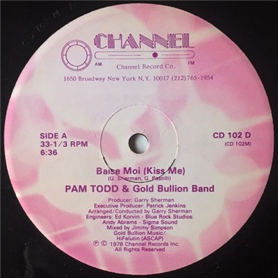 Pam Todd & Gold Bullion Band - Baise Moi (Kiss Me) download mp3 flac