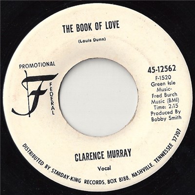 Clarence Murray - The Book Of Love download mp3 flac