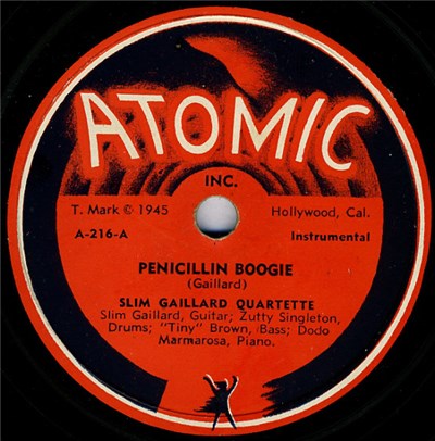 Slim Gaillard Quartette - Penicillin Boogie / Jumpin' At The Record Shop download mp3 flac